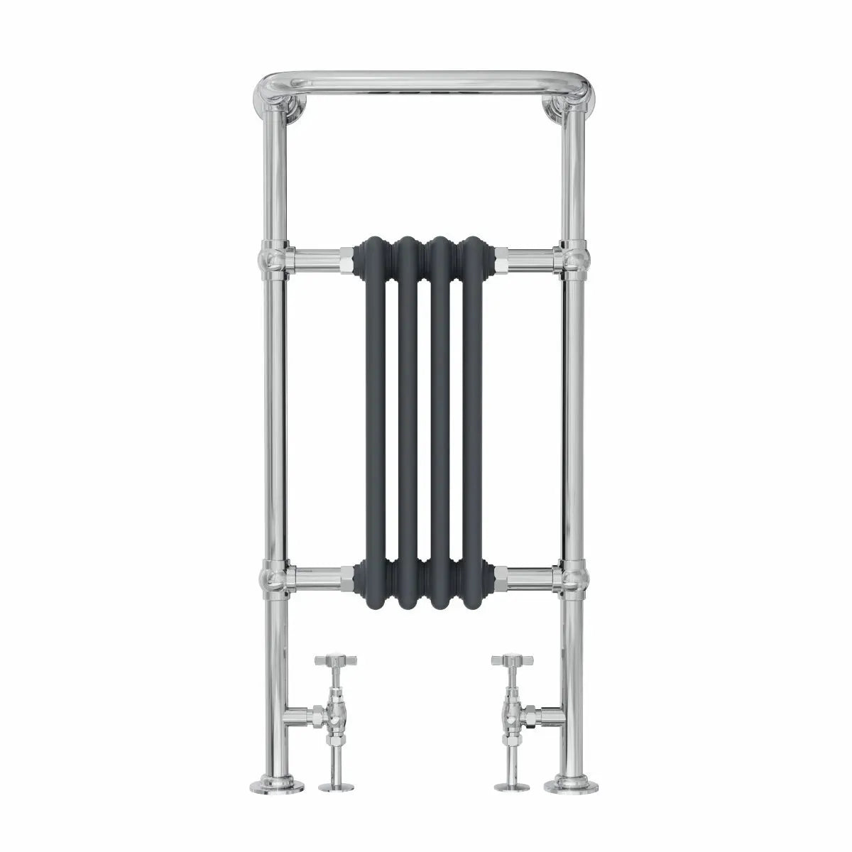 Varallo - Traditional heated towel rail anthracite - Warmthology