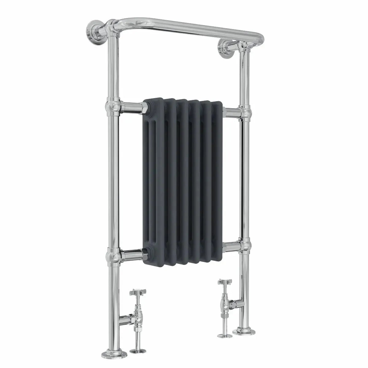 Varallo - Traditional heated towel rail anthracite - Warmthology