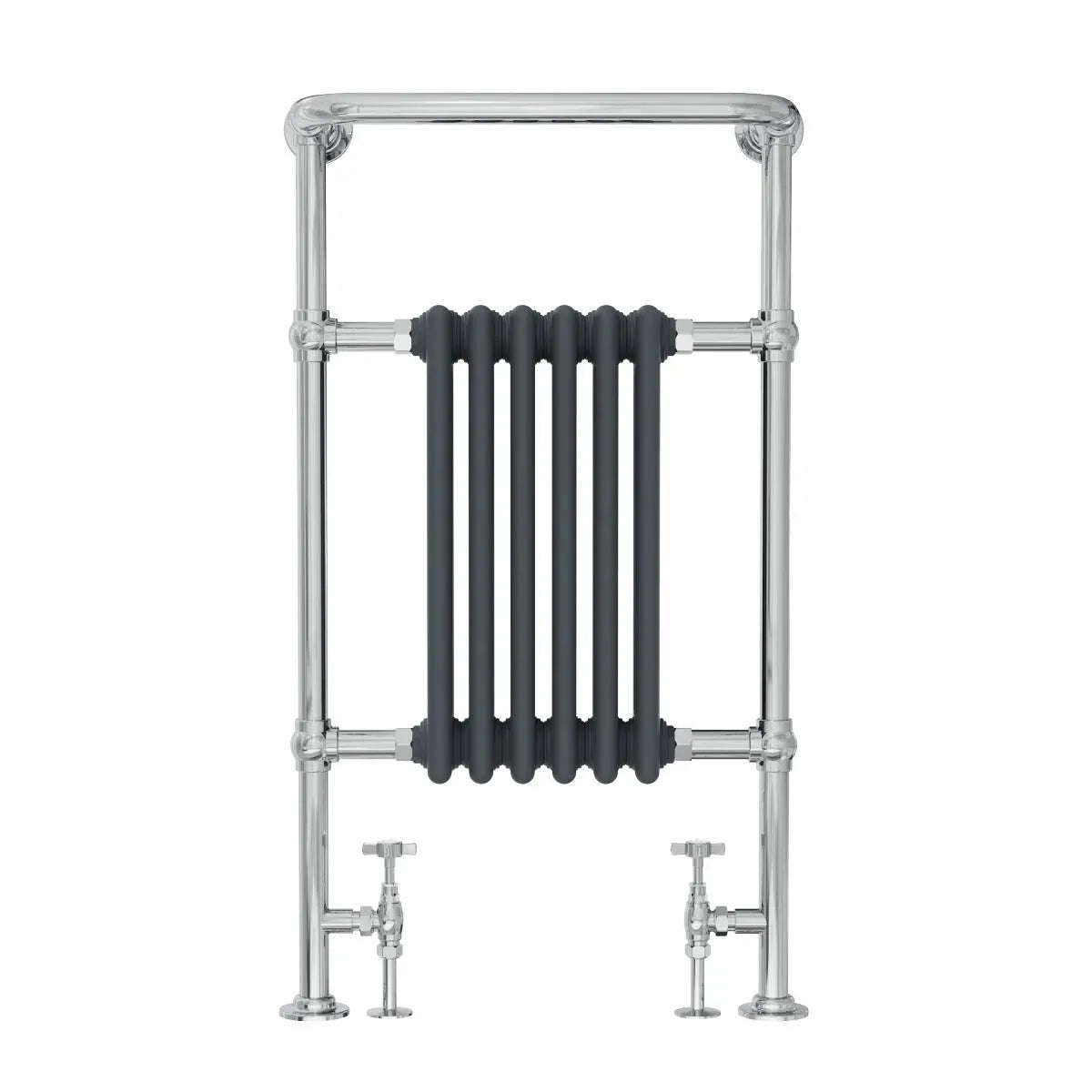 Varallo - Traditional heated towel rail anthracite - Warmthology